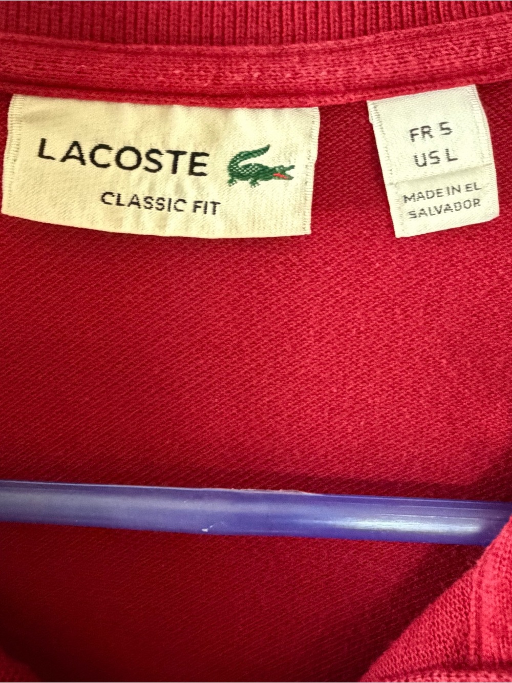 Lacoste Men's Deep Red Short-Sleeve Polo - Picture 3 of 6